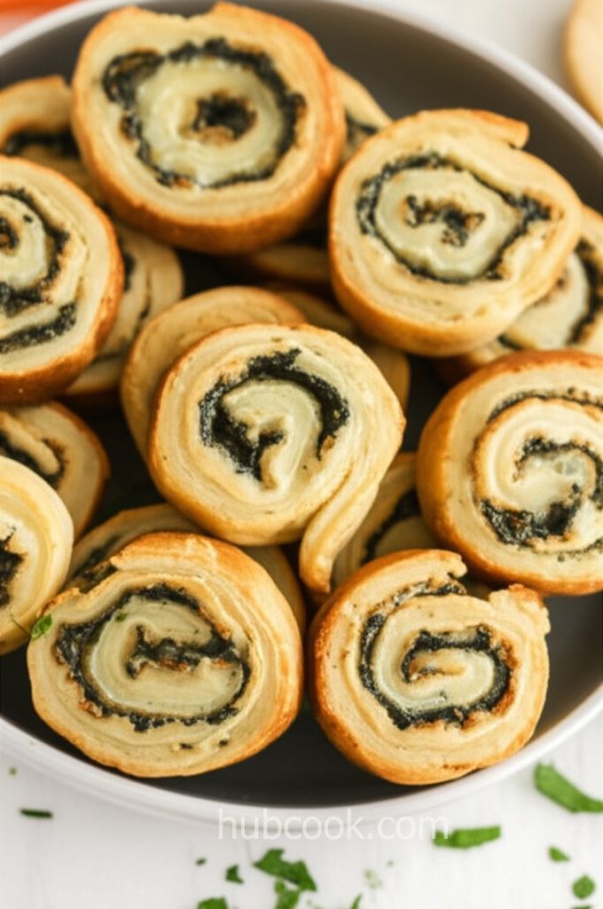 Cheddar and Spinach Pinwheels