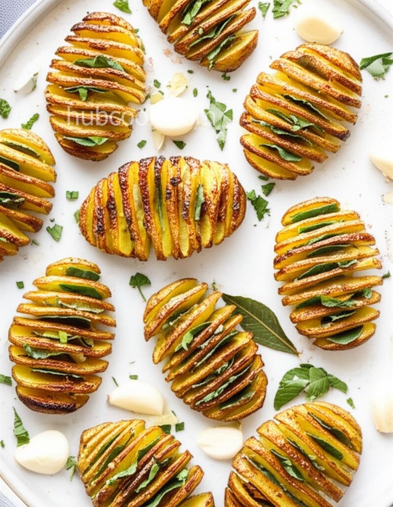 Roasted Baby Hasselback Potatoes