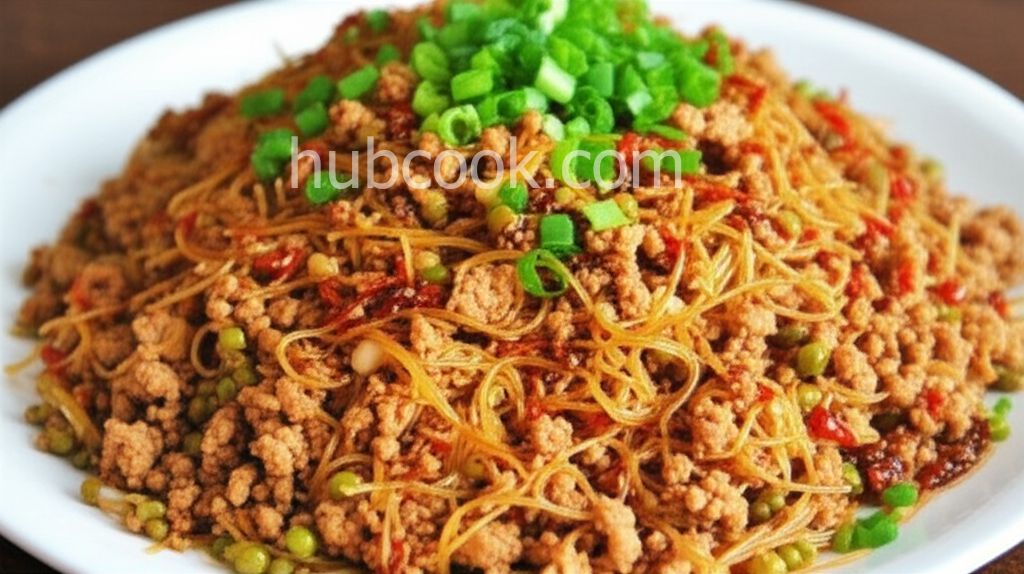 Ants Climbing a Tree (Sichuan Spicy Vermicelli Stir-Fry)