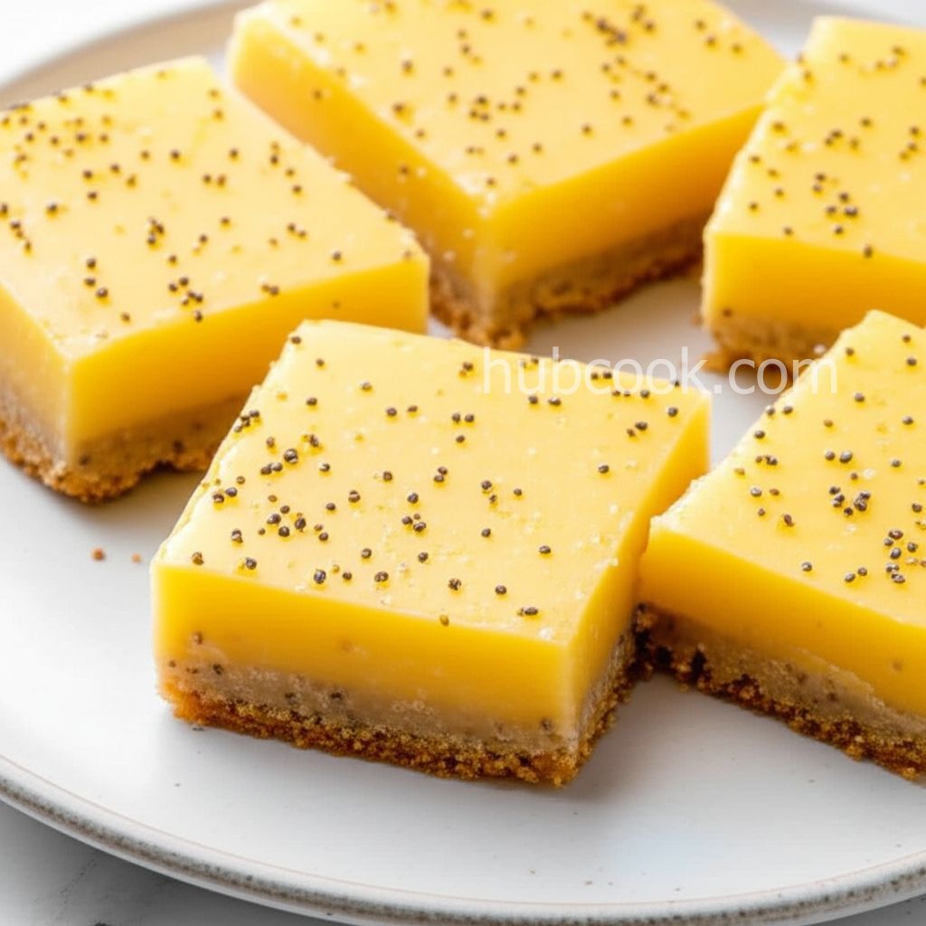 Gluten Free Lemon Coconut Poppy Seed Bars