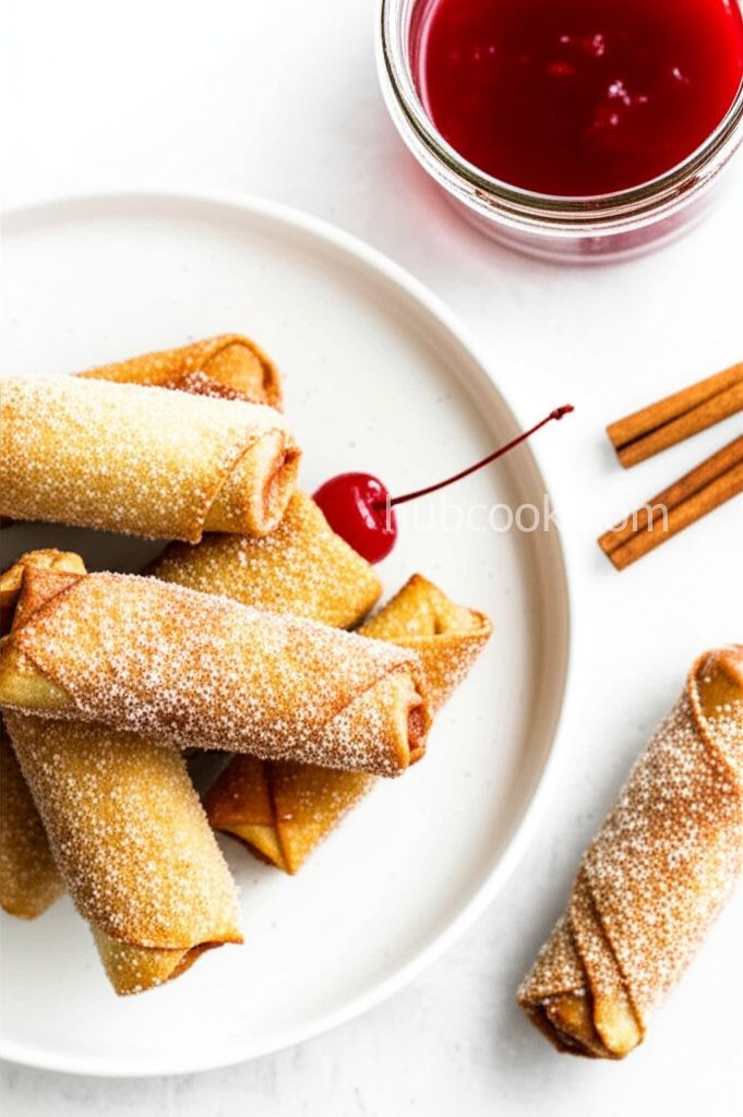 Air-Fried Double Cherry Mini Egg Rolls