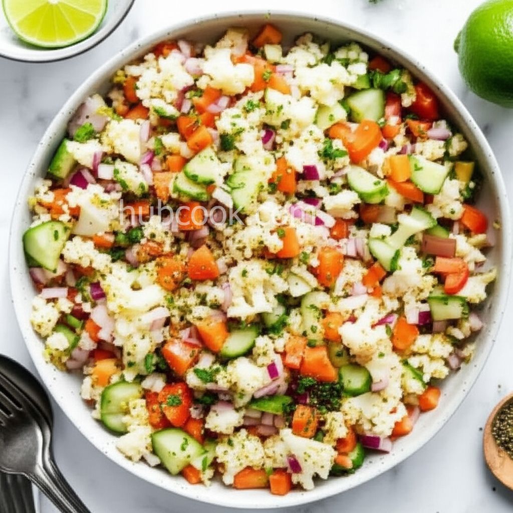 Cauliflower Rice Chopped Salad