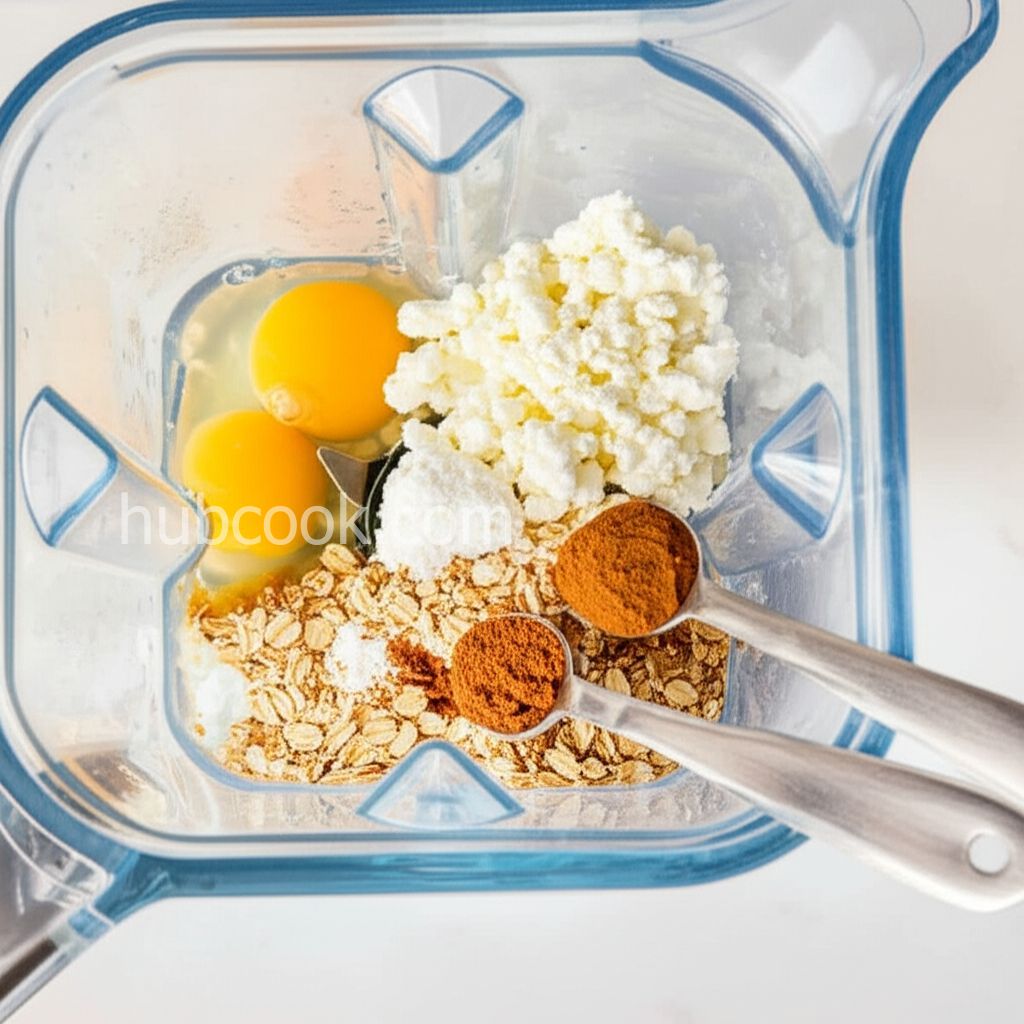 High Protein Scrambled Pancakes