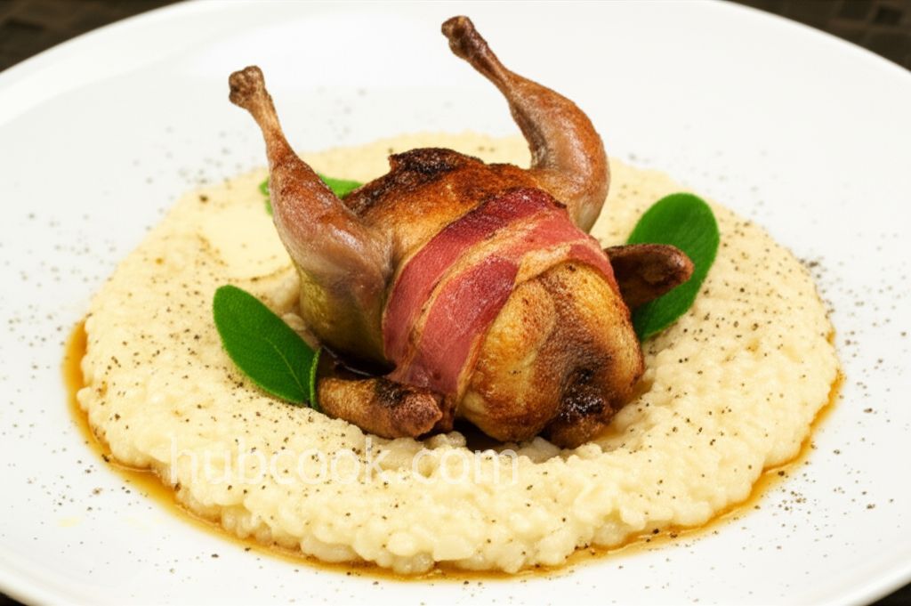 Italian Risotto con Quaglie (Quail Risotto)