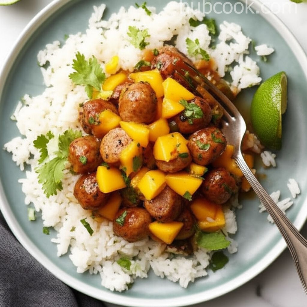 Sausage with Mango Salsa